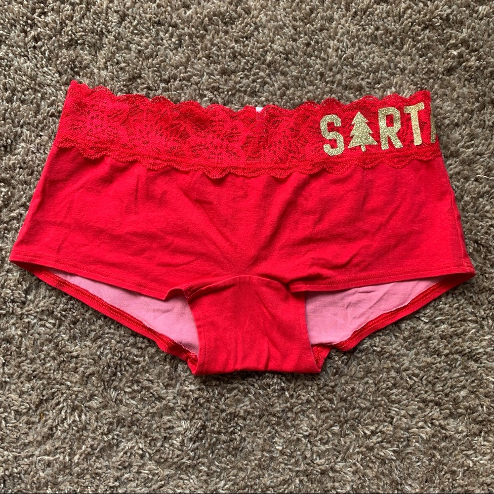 NWOT 2018 Victoria Secret Pink “Sorta Nice” Christmas Holliday Panty S